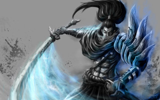 Skeleton sword blueflame water fantasy - a skeleton free wallpaper for desktop