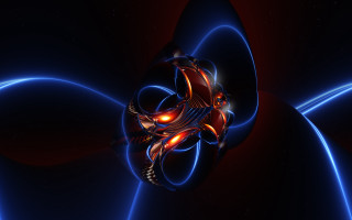 Red blue astronaut planet moon - object free wallpaper