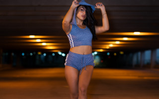 Briana mora blue top shorts - briana mora free wallpaper