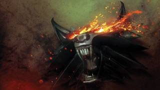 Demonic helmet flames demon fire - art of brom free wallpaper