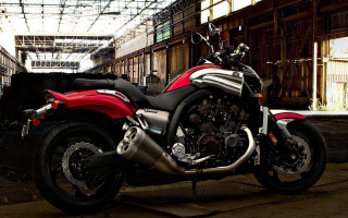 Red black motorcycle warehouse city - motorcycle free wallpaper