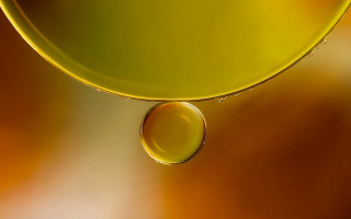 Water drop yellow bowl brown - hue free wallpaper