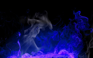Blue purple fire spirit glowing - the air free wallpaper