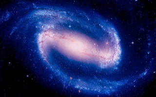 Large blue spiral sky stars - object in the sky free wallpaper