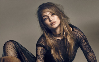 Woman black dress furballs neoclassicism - carla wyzgala free wallpaper for desktop