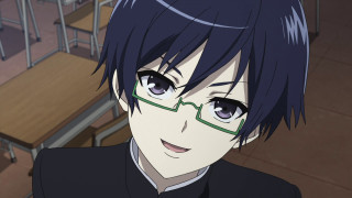 Man glasses black shirt table - a wooden table free wallpaper