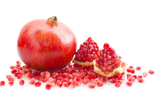 Pomegranate blood berry flower food - whole free wallpaper
