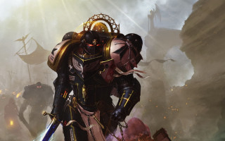 Armor demon sword fantasy artist - a man in armor holding free wallpaper