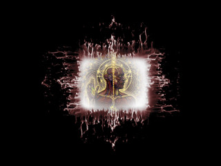 Fire head biomechanical magic giant - a picture of a person free wallpaper for desktop