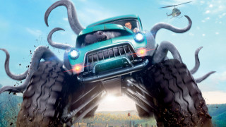 Monster truck octopus air helicopter - the front of it free wallpaper