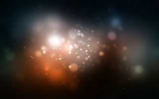 Blurry light night sky bokeh - the dark night sky free wallpaper