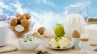Food table eggs milk cheese - egg free wallpaper