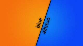 Pure blue orange gradient halftone - the other side free wallpaper for desktop