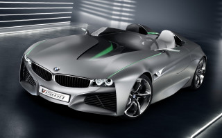 Silver car green stripe hood - hood free wallpaper