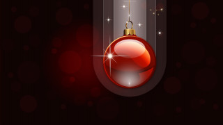 Red christmas ornament string dark - a string free wallpaper for desktop