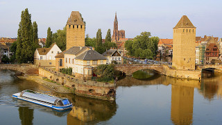 Heidelberg bridge cityscape tokyo mountain - a clock tower in the distance free wallpaper