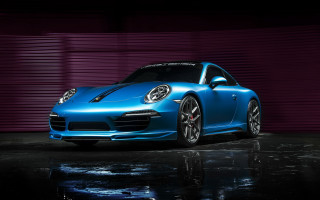 Blue porsche garage purple wall - a black floor free wallpaper for desktop