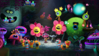 Psychedelic creatures flower room light - a group of cartoon characters free wallpaper for desktop
