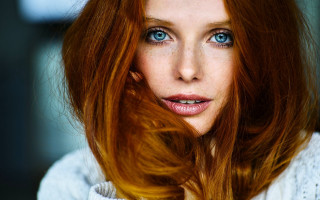Eszter mattioni redhair blueeyes serious - red hair free wallpaper