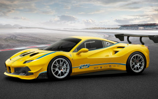 Yellow sports car race track 2 - a yellow sports car free wallpaper