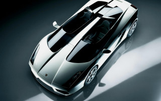 White sports car shadow light - pearlescent free wallpaper for desktop