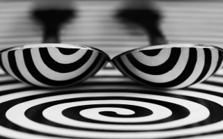 Black white shoes striped floor - a pair free wallpaper