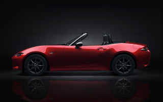 Red sports car dark room 66 - side profile free wallpaper