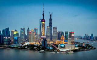 Tokyo cityscape night river bridge 2 - tall free wallpaper