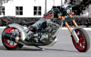 Motorcycle clock building chrome EdRoth - ed roth free wallpaper