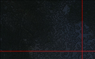 Red line rectangle fractal girl - a red line free wallpaper