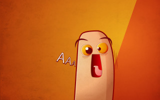 Cartoon tongue out aa shock - a tongue free wallpaper