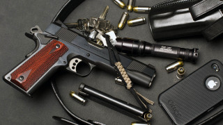 Gun knife table items case - other item free wallpaper