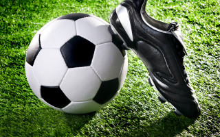 Soccer ball shoes green field - athletic free wallpaper