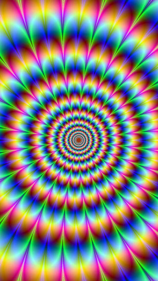 Psychedelic spiral design colorful artwork - psychedelic free wallpaper for mobile