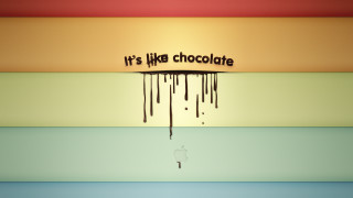 Chocolate drip sign popart colorful - side and the words free wallpaper
