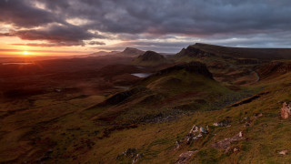 Mountain range sunset clouds dramatic - a few mountain free wallpaper for desktop