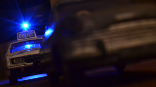 Police car glowing shallow depth - a police car free wallpaper