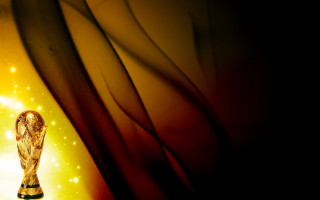 Gold trophy red ribbon abstract - a gold background free wallpaper for desktop