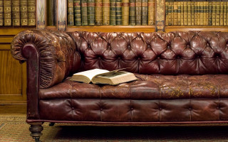 Book leather couch library arts - the back of the couch free wallpaper