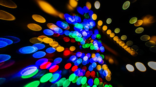 Blurry colorful lights night sky - a blurry photo free wallpaper for desktop