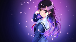 Anime girl long hair ponytail - long hair and a ponytail free wallpaper