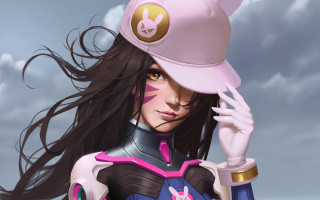 Pink hat uniform cellphone animal - artstation hq free wallpaper for desktop