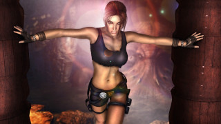 Woman bikini gloves cave aleksi - a cave free wallpaper