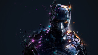 Man suit bat mask glowing - a man in a suit free wallpaper for desktop