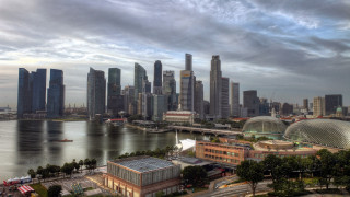 City skyline river bridge cloudy - adrian zingg free wallpaper for desktop