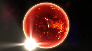 Red planet bright light star - a red planet free wallpaper