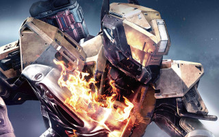 Robot flame helmet gun alien - a flame free wallpaper