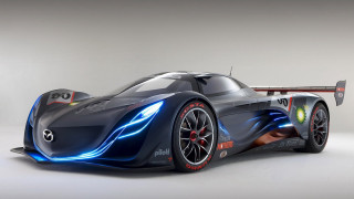 Futuristic car blue red gradient - a futuristic car free wallpaper