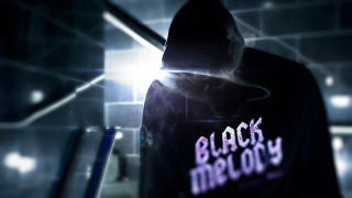 Hooded person neon light black - black arts movement free wallpaper