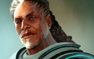 Man dreadlocks white shirt serious - bruce onobrakpeya free wallpaper